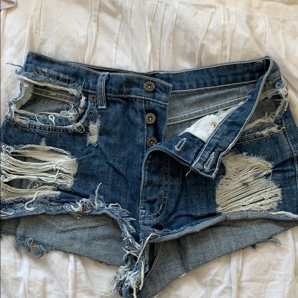 Carmar denim shorts with cut outs